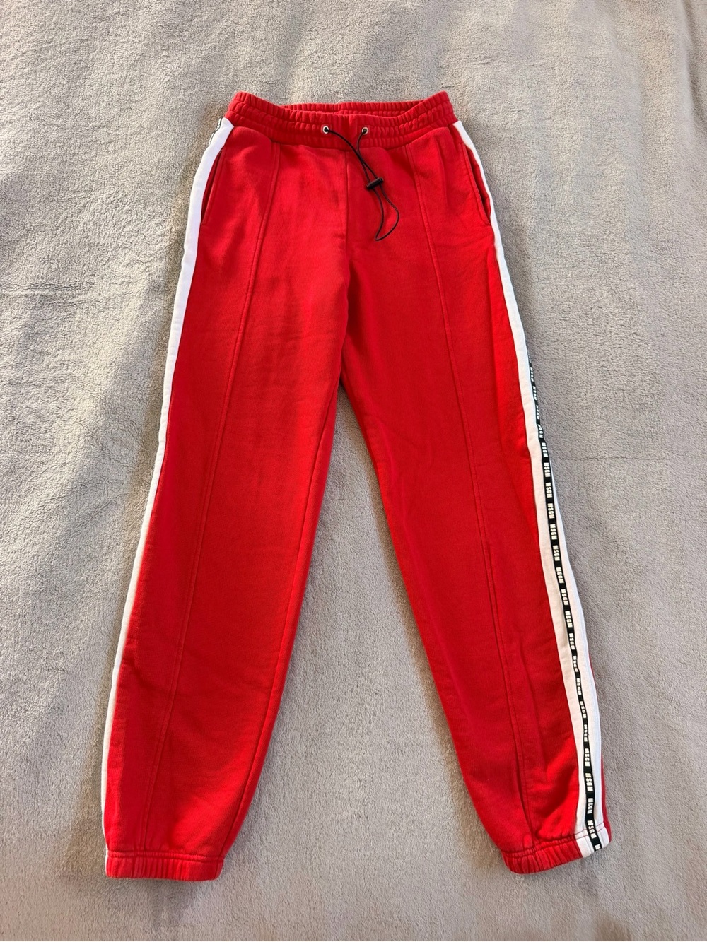MSGM Women’s Red Logo Sweatpants Size S